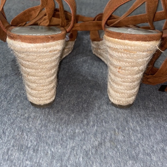 ANA open toe brown wedge - Picture 3 of 7